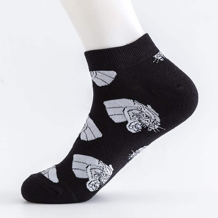 Plus Size Tree Ankle Socks(5 Pairs)