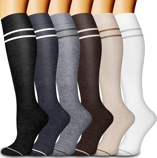 Plusock Parallel Bars Compression Socks(6 Pairs)