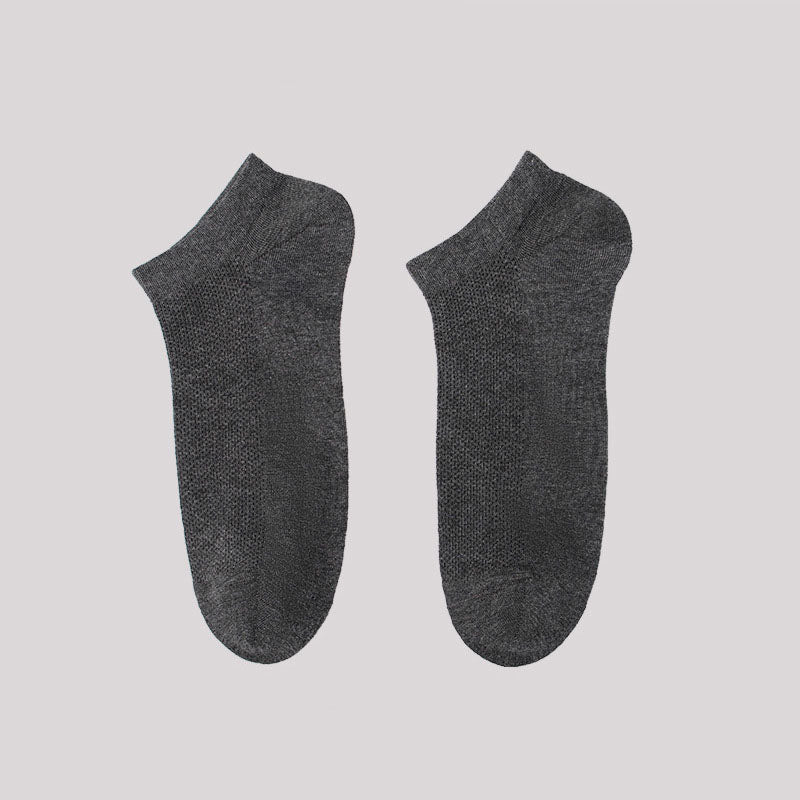 Plusock Plus Size Antibacterial Soft Ankle Socks(5 Pairs)