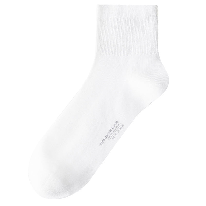 Plus Size Soft Cotton Quarter Socks (3 Pairs)