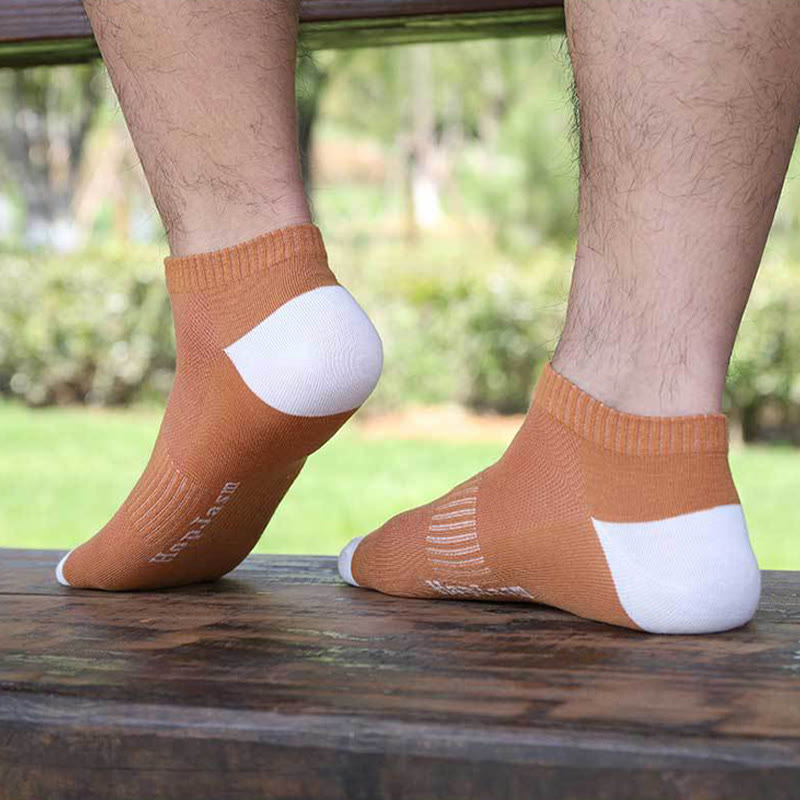 Plus Size Letter Mesh Ankle Socks(5 Pairs)