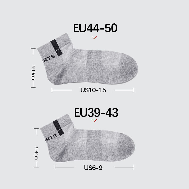 Plus Size Mesh Breathable Ankle Socks(5 Pairs)