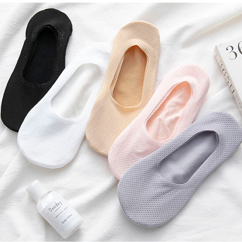 Plus Size Anti-Slip No Show Socks(5 Pairs)