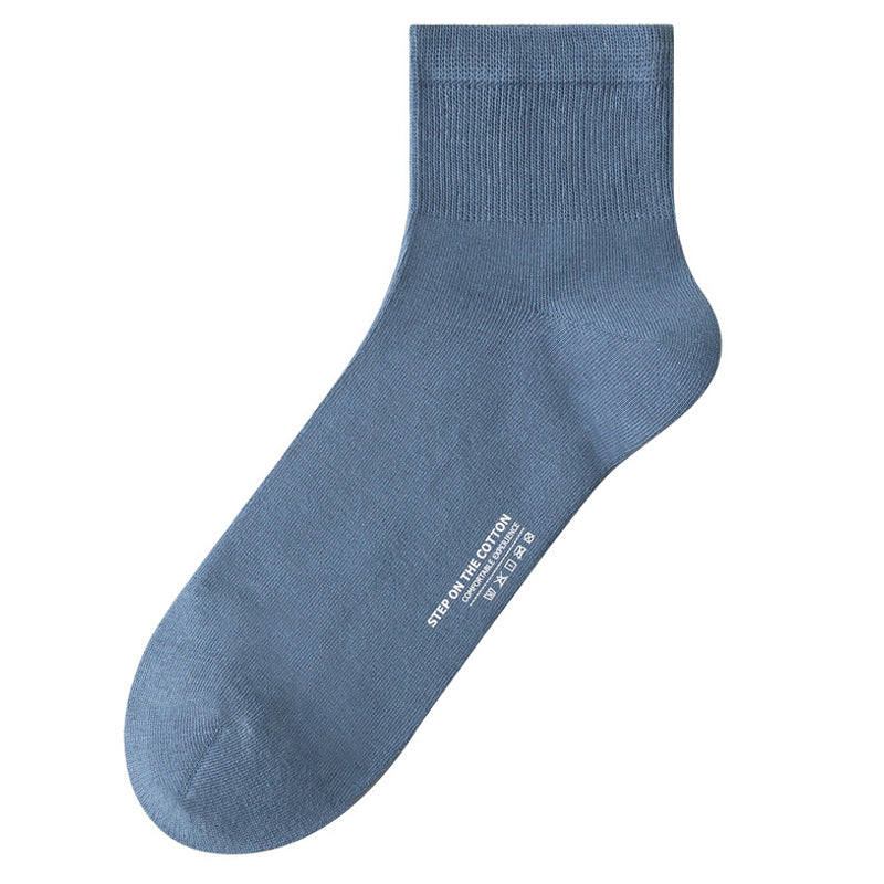 Plus Size Soft Cotton Quarter Socks (3 Pairs)