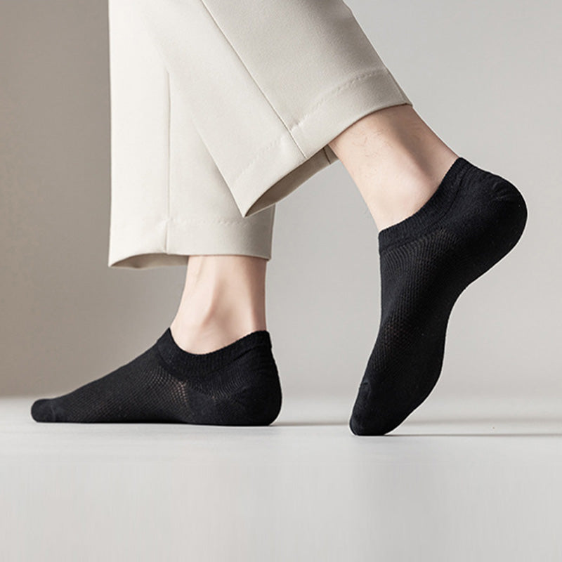 Plus Size Mesh Non-slip Silicone Ankle Socks(11 Pairs)