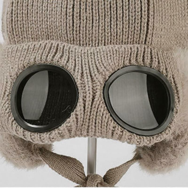 Plusock Antler Goggle Aviator Beanie - image 8