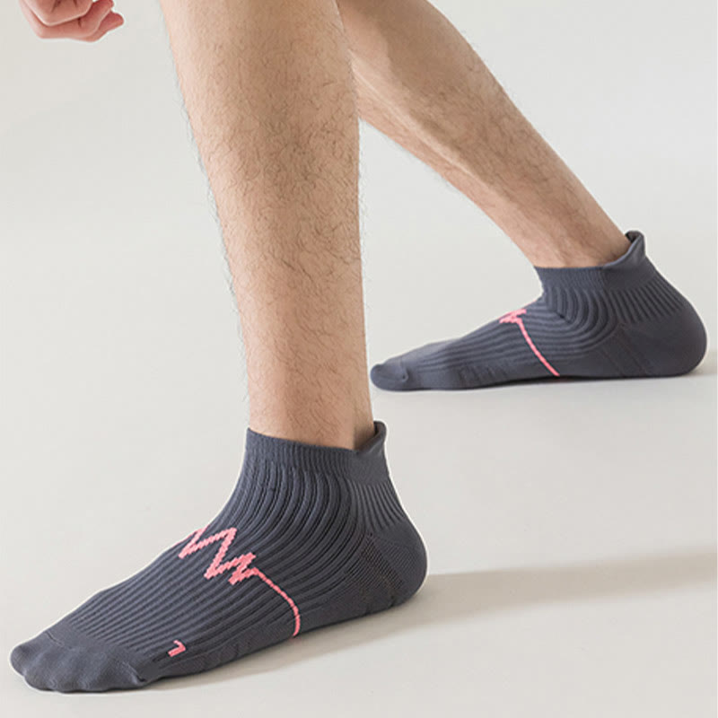 Plus Size Electrocardiogram Ankle Compression Socks(6 Pairs)