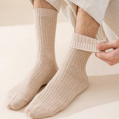 Plusock Plus Size Solid Color Warm Quarter Socks(6 Pairs) - image 2