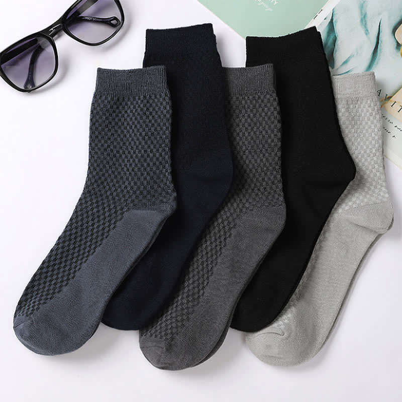 Plusock Bamboo Fiber Quarter Socks(5 Pairs) - Multicolor - EU41-48(US7.5-13) - image 0