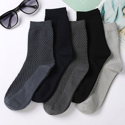 Plusock Bamboo Fiber Quarter Socks(5 Pairs) - Multicolor - EU41-48(US7.5-13) - image 0