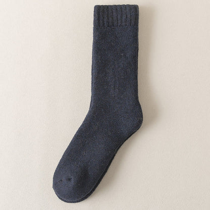 Plusock Plus Size Thickened Quarter Socks(5 Pairs) - Navy Blue - EU38-45(US5-11) - image 9