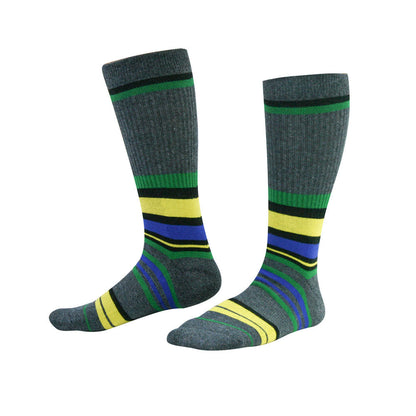 Plusock Dark Green Stripes Knee High Cushioned Socks - image 3