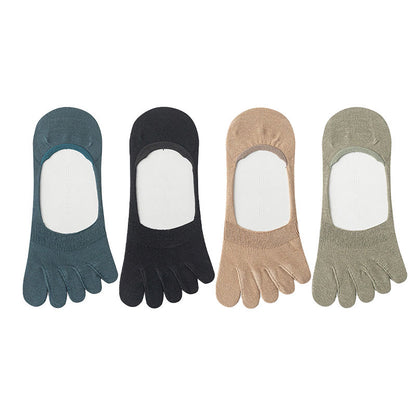 Plus Size Solid Color Alignment Socks(4 Pairs)