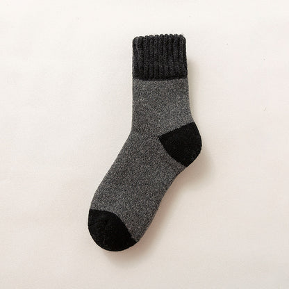 Plusock Cold Resistant Wool Quarter Socks(5 Pairs) - Dark Grey - EU37-46(US4-12) - image 3