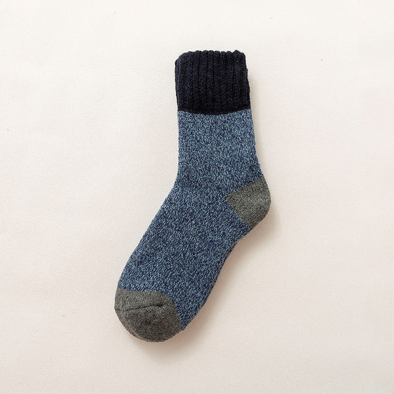Plusock Cold Resistant Wool Quarter Socks(5 Pairs) - Blue - EU37-46(US4-12) - image 4