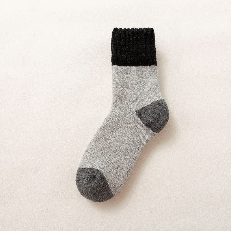 Plusock Cold Resistant Wool Quarter Socks(5 Pairs) - Light Gray - EU37-46(US4-12) - image 1
