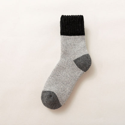 Plusock Cold Resistant Wool Quarter Socks(5 Pairs) - Light Gray - EU37-46(US4-12) - image 1