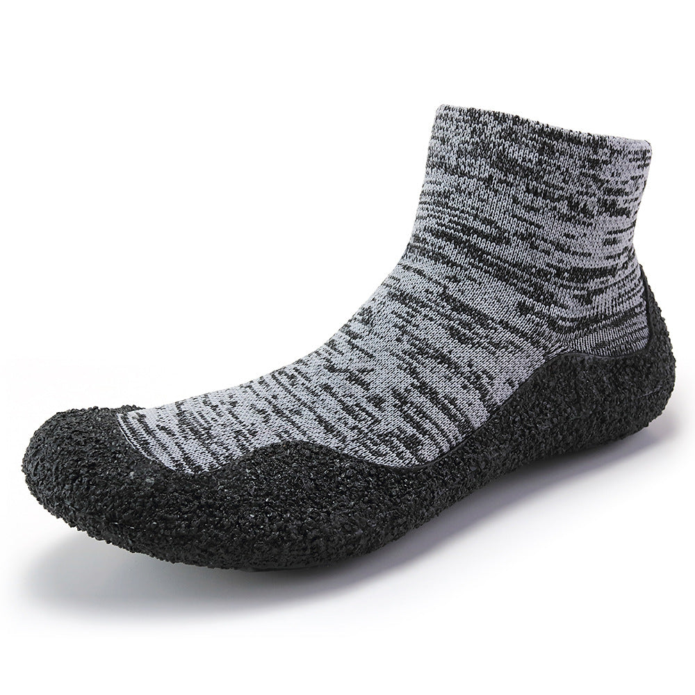 Plusock  Plus Size Lightweight Barefoot Sock Shoes - Light Gray - US12 - image 5