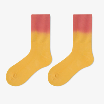 Plus Size Tie Dye Quarter Socks(5 Pairs)