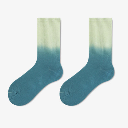 Plus Size Tie Dye Quarter Socks(5 Pairs)