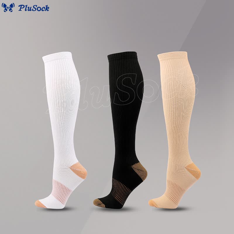 Plusock Casual Classic Compression Socks(3 Pairs) - image 0