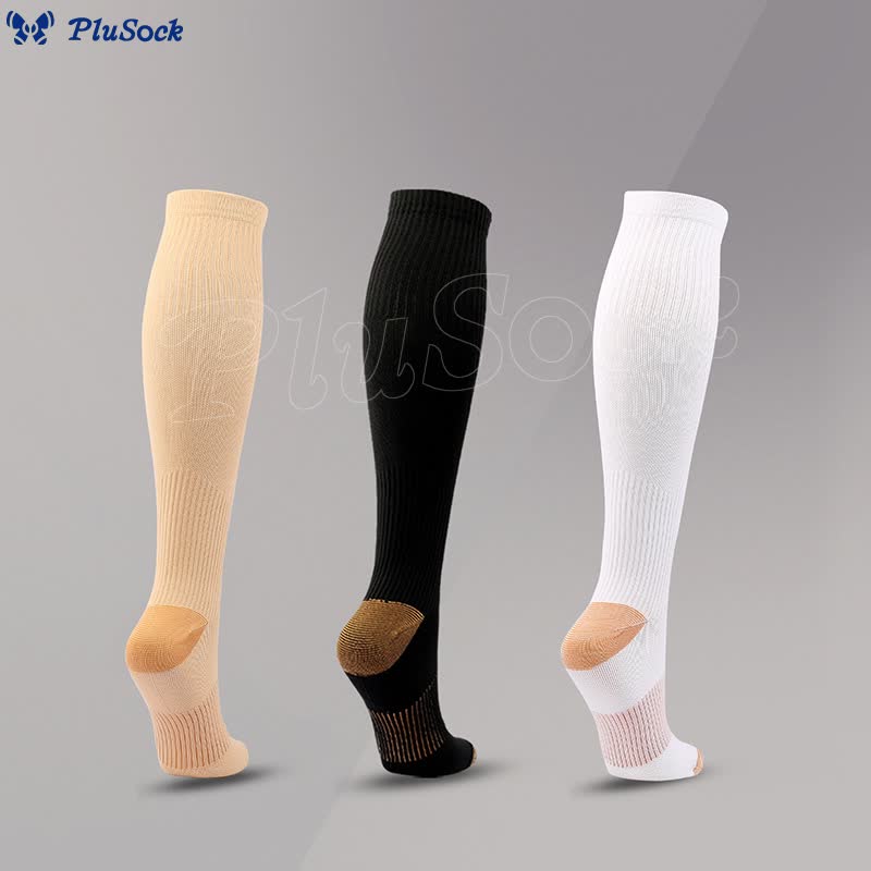 Plusock Casual Classic Compression Socks(3 Pairs) - image 1