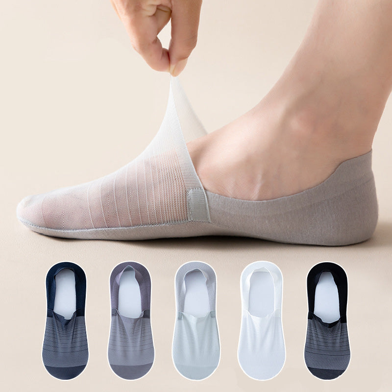 Plusock Ice Silk No Show Socks(5 Pairs) - image 0