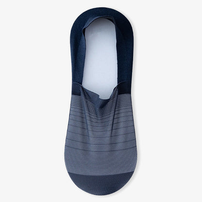 Plusock Ice Silk No Show Socks(5 Pairs) - Navy Blue - EU38-43(US5-9) - image 11