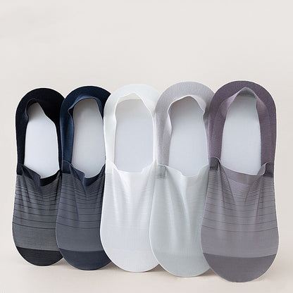 Plusock Ice Silk No Show Socks(5 Pairs) - Multicolor - EU38-43(US5-9) - image 9