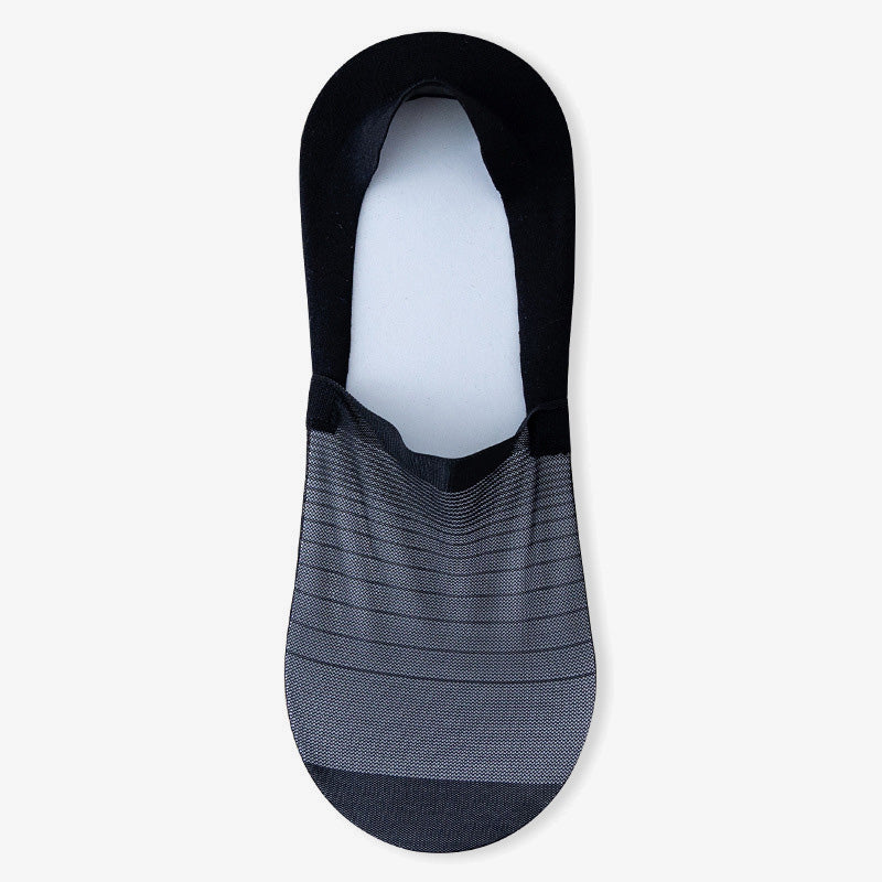 Plusock Ice Silk No Show Socks(5 Pairs) - Black - EU38-43(US5-9) - image 13