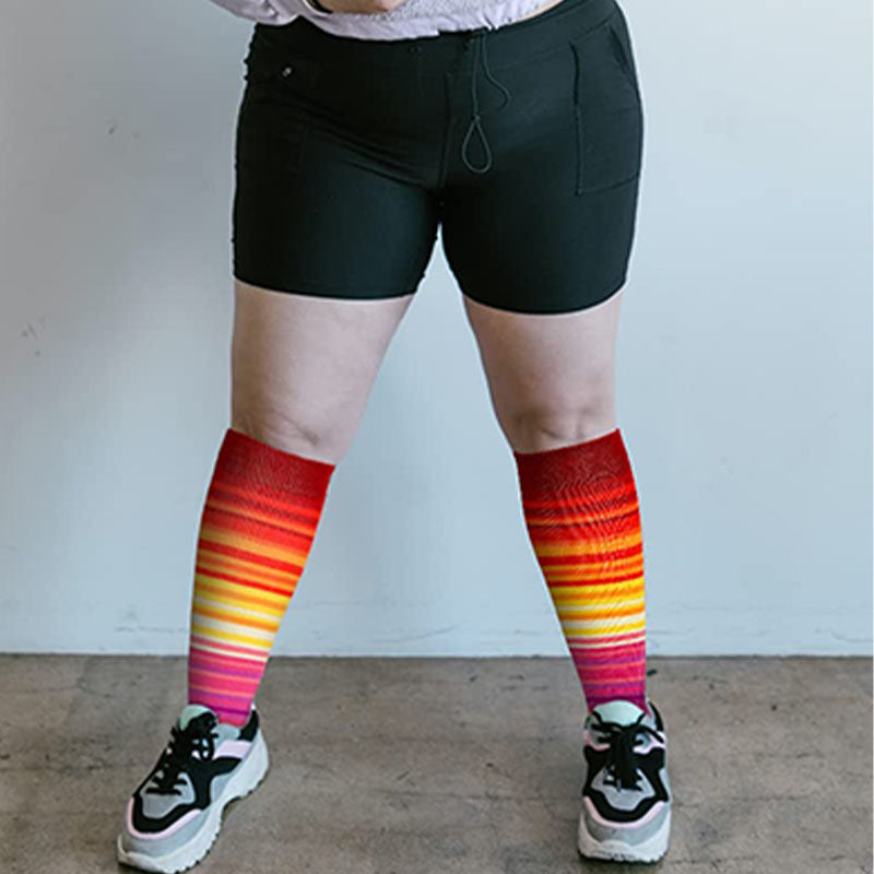 Plusock Plus Size Fashion Design Compression Socks(3 Pairs) - image 1