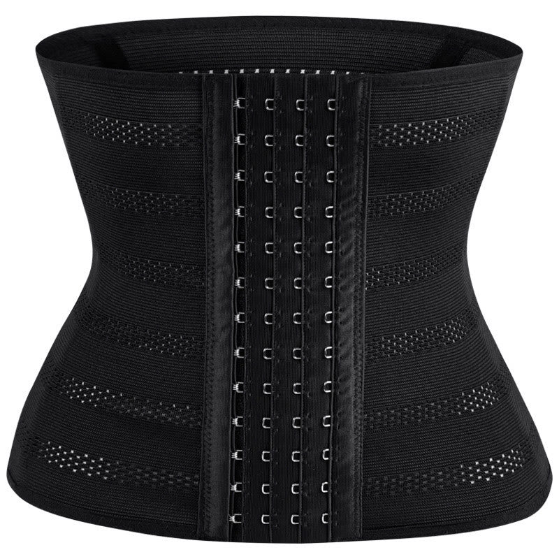 Plusock Plus Size 4 Rows Waist Corset - Black - 2XL - image 2