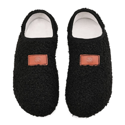 Plusock Plus Size Soft Home Slipper Socks - Black - EU48-49(US13-14) - image 1