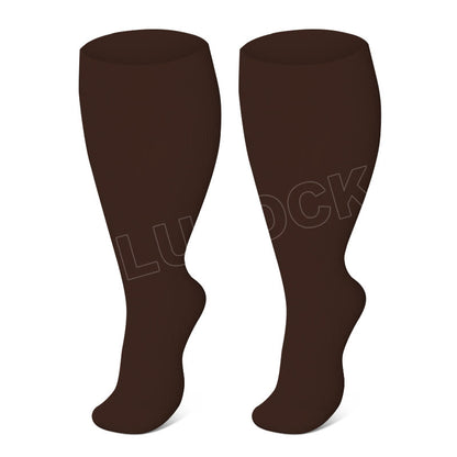Plusock Plus Size Brown Series Compression Socks - image 6