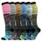 Plusock Color Thin Lines Compression Socks(6 Pairs) - image 0