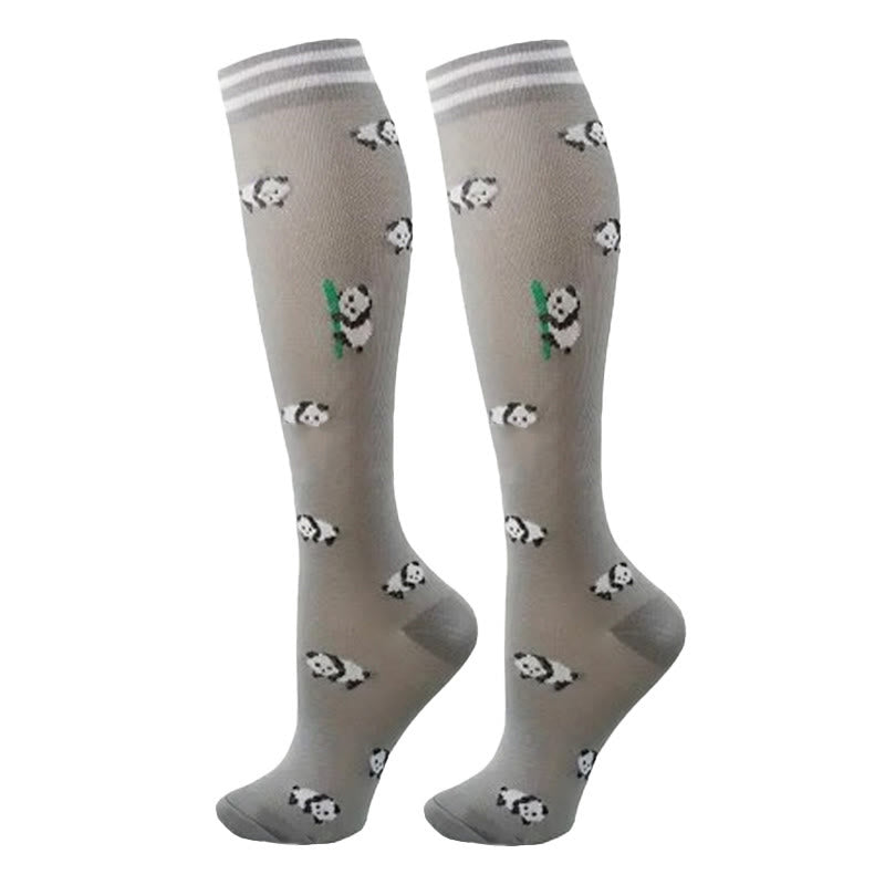 Plusock Colorful Animal Patterns Compression Socks(5 Pairs) - image 7