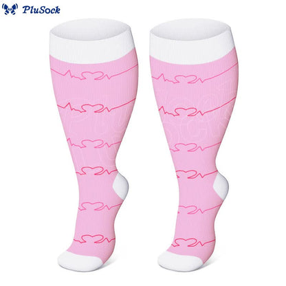 Plusock Plus Size Pink Medical Elements Compression Socks(3 Pairs) - image 2