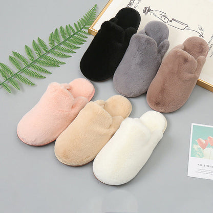 Plus Size Fuzzy House Slippers