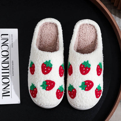 Plusock Plus Size Fruit Pattern Slippers
