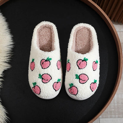 Plusock Plus Size Fruit Pattern Slippers