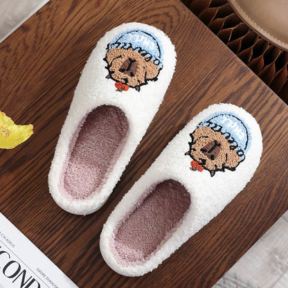 Plusock Plus Size Animal Pattern Slippers