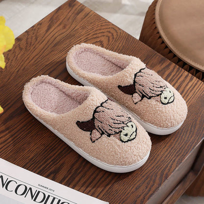 Plusock Plus Size Animal Pattern Slippers