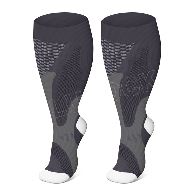 Plusock Plus Size Sport Wine Compression Socks 2XL-7XL - image 5