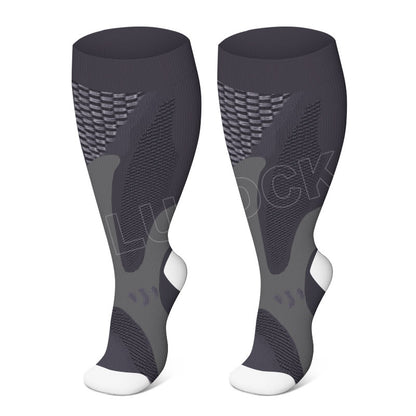 Plusock Plus Size Sport Wine Compression Socks 2XL-7XL - image 5