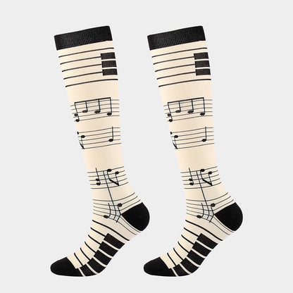 Plusock Plus Size Various Patterns Compression Socks(6 Pairs) - image 11