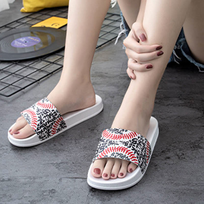 Plusock Plus Size Baseball Pattern Slides(2 Pairs) - image 4