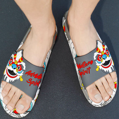 Plusock Plus Size Lion Slides(2 Pairs) - image 4