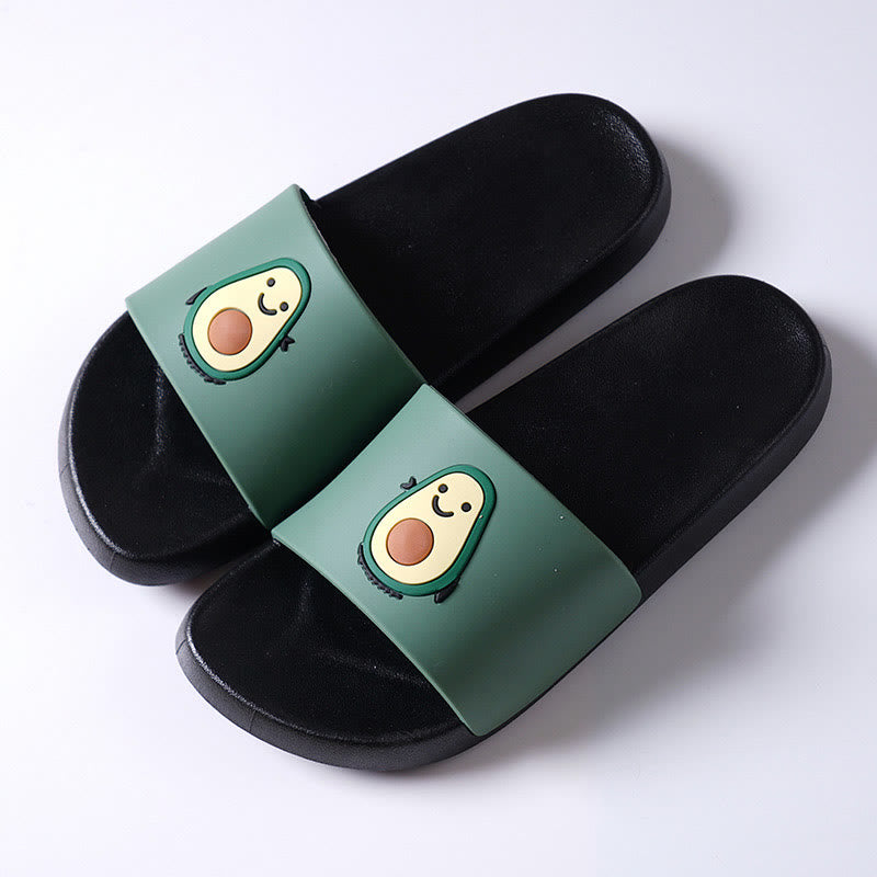Plusock Plus Size Avocado Slides(2 Pairs) - Black - 2XL - image 9