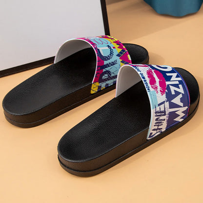 Plusock Plus Size Graffiti Slides(2 Pairs) - image 4