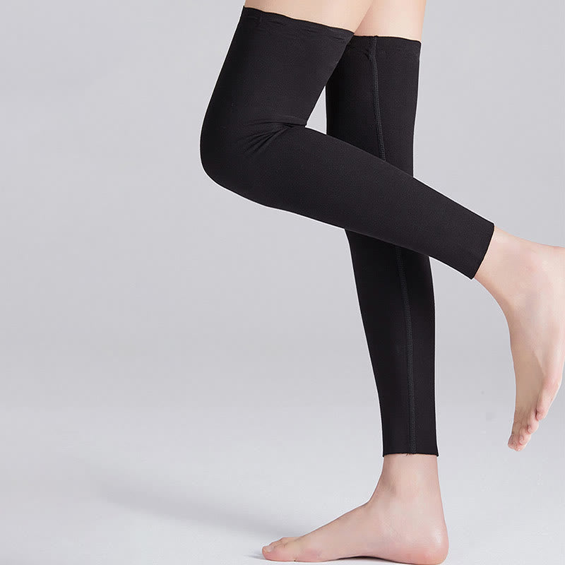 Modal Solid Color Breathable Thigh High Compression Sleeves